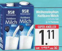 Edeka Weihenstephan haltbare milch 1,5% fett Angebot