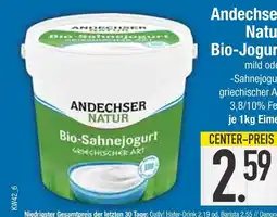 Edeka Andechser natur bio-joghurt Angebot