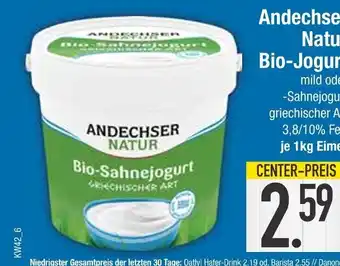 Edeka Andechser natur bio-joghurt Angebot