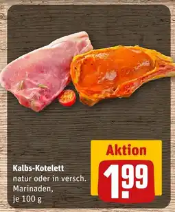 REWE Kalbs-kotelett natur Angebot