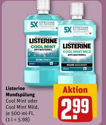 REWE Listerine cool mint Angebot