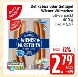 Marktkauf Gut & günstig delikatess wiener würstchen Angebot
