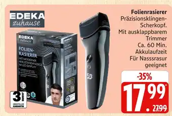 Marktkauf Edeka zuhause folienrasierer Angebot
