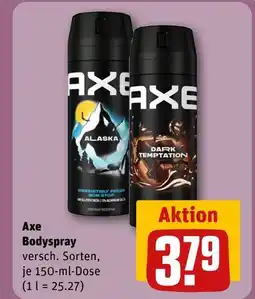 REWE Axe alaska bodyspray Angebot