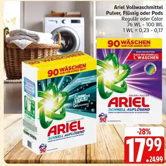 Marktkauf Ariel vollwaschmittel pulver Angebot