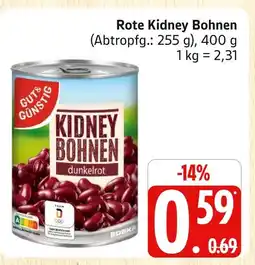 Marktkauf Gut & günstig rote kidney bohnen Angebot