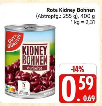 Marktkauf Gut & günstig rote kidney bohnen Angebot