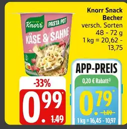 Marktkauf Knorr snack becher Angebot