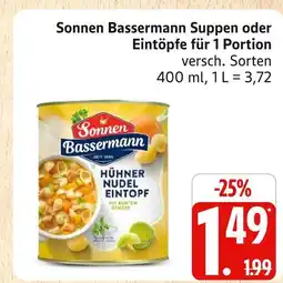 Marktkauf Sonnen bassermann suppen oder eintöpfe Angebot