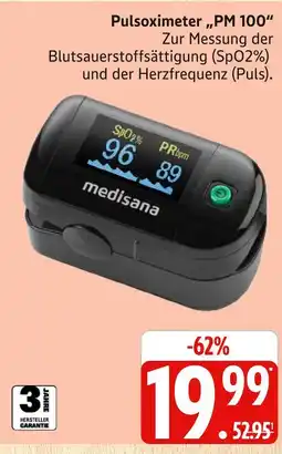 Marktkauf Medisana pulsoximeter „pm 100“ Angebot