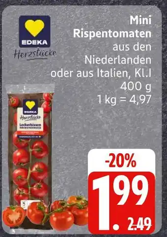 Edeka Edeka mini rispentomaten Angebot
