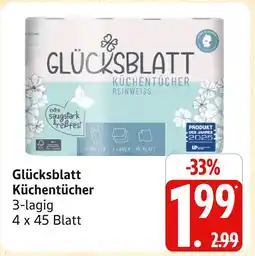 Marktkauf Glücksblatt küchentücher Angebot