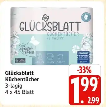 Marktkauf Glücksblatt küchentücher Angebot