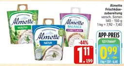 Marktkauf Almette frischkäsezubereitung kräuter Angebot