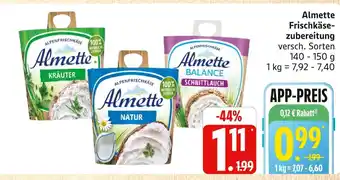 Marktkauf Almette frischkäsezubereitung kräuter Angebot