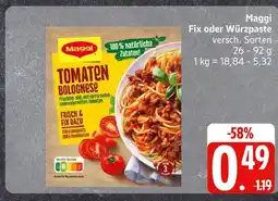 Edeka Maggi fix oder würzpaste Angebot