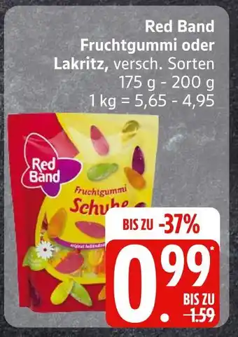Edeka Red band fruchtgummi oder lakritz Angebot