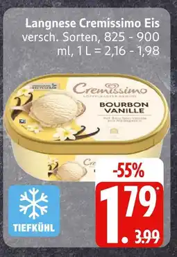 Edeka Langnese cremissimo eis Angebot