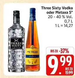 Marktkauf Three sixty vodka Angebot