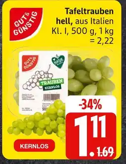 Edeka Gut & günstig tafeltrauben hell Angebot