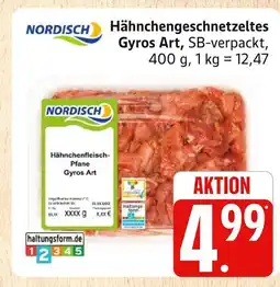 Marktkauf Nordisch hähnchengeschnetzeltes gyros art Angebot