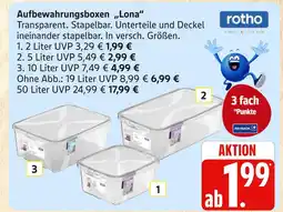 Marktkauf Rotho aufbewahrungsboxen „lona“ Angebot