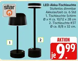 Marktkauf Star led-akku-tischleuchte schirm Angebot