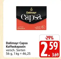 Marktkauf Dallmayr capsa kaffeekapseln Angebot