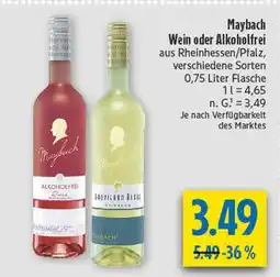 diska Maybach alkoholfrei rosé Angebot