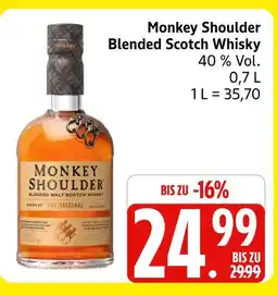 Marktkauf Monkey shoulder blended scotch whisky Angebot