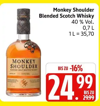 Marktkauf Monkey shoulder blended scotch whisky Angebot