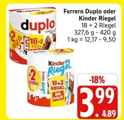 Marktkauf Ferrero duplo Angebot