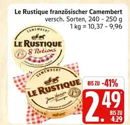 Marktkauf Le rustique französischer camembert 8 portions Angebot