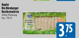 Edeka Kupfer bio nürnberger rostbratwürste Angebot
