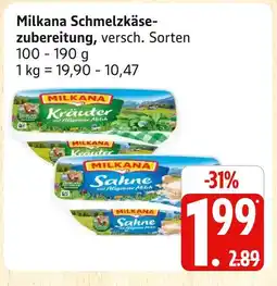 Marktkauf Milkana schmelzkäsezubereitung Angebot