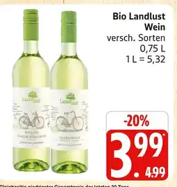 Marktkauf Bio landlust riesling grauer burgunder Angebot