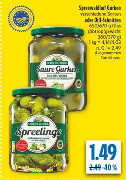 diska Spreewaldhof saure gurken Angebot