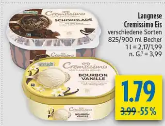 diska Langnese cremissimo schokolade Angebot
