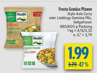 diska Frosta gemüse pfanne style asia curry Angebot