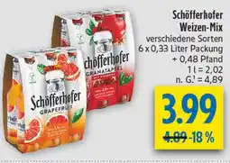 diska Schöfferhofer weizen-mix grapefruit Angebot