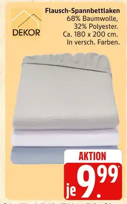 Marktkauf Dekor flausch-spannbettlaken Angebot