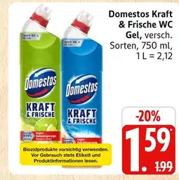 Marktkauf Domestos kraft & frische wc gel Angebot