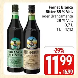 Marktkauf Fernet branca fernet branca bitter 35 % vol Angebot