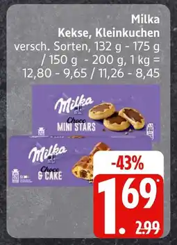 Edeka Milka kekse, kleinkuchen Angebot