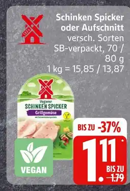 Edeka Schinken spicker oder aufschnitt Angebot