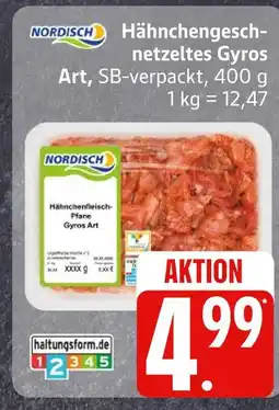 Edeka Nordisch hähnchengeschnetztes gyros art Angebot
