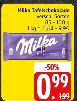 Edeka Milka tafelschokolade Angebot