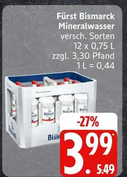 Edeka Fürst bismarck mineralwasser Angebot