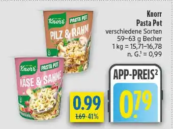 diska Knorr pasta pot pilz & rahm Angebot