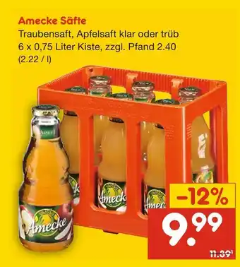 Netto Marken-Discount Amecke säfte Angebot